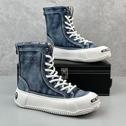 Boots Toile Tendance Homme