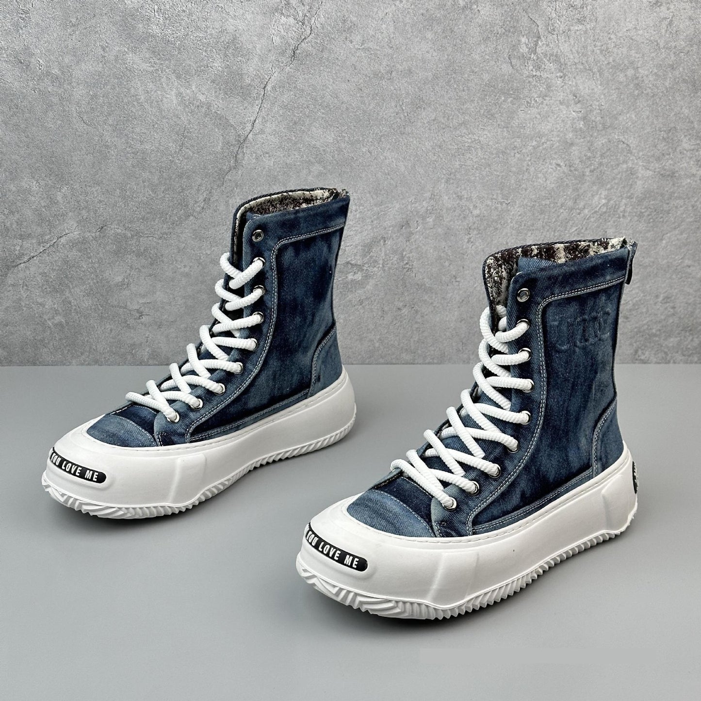 Boots Toile Tendance Homme